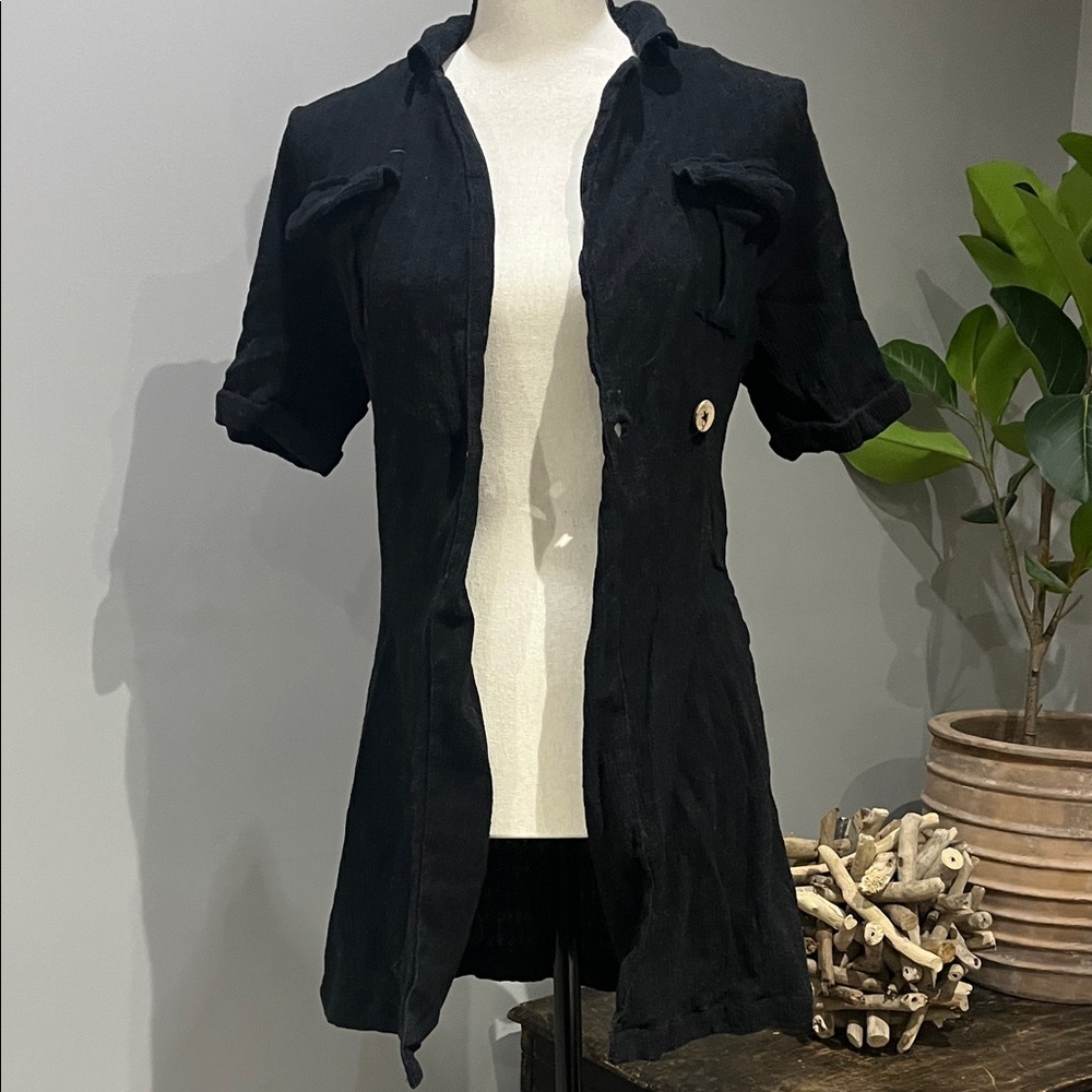 FREE PEOPLE Short-Sleeve Jacket/ Shirt - Picture 1 of 4